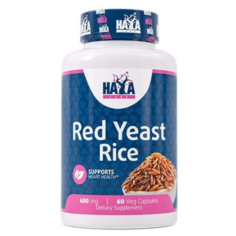 Sarkanie rauga rīsi 600 mg 60 vegānu kapsulas